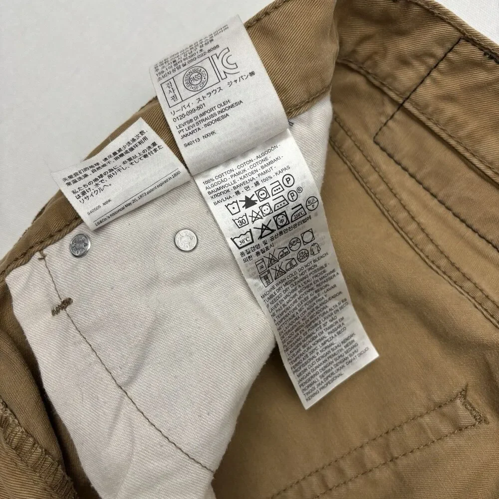 Levi’s 514 Straight Fit 32x30 Brown Stretch Jeans Mens Classic Mid Rise Casual